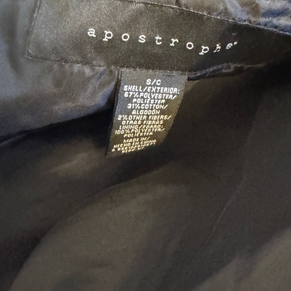 Apostrophe Black Blazer with Peter Pan Collar - Picture 6 of 6